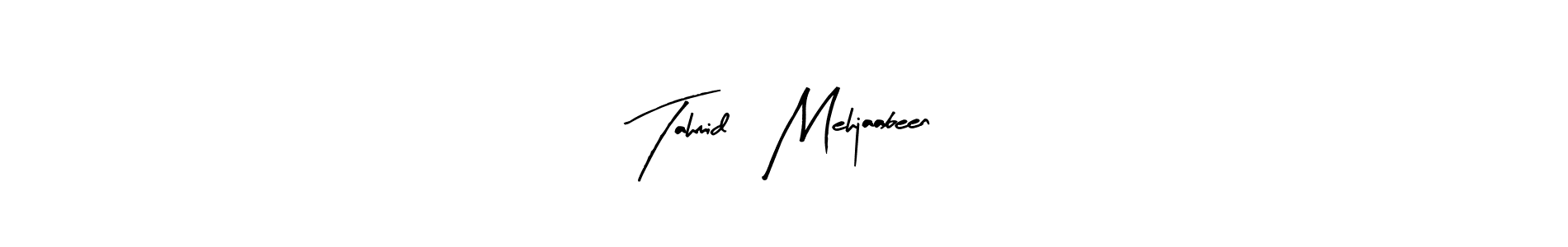 Tahmid   Mehjaabeen stylish signature style. Best Handwritten Sign (Arty Signature) for my name. Handwritten Signature Collection Ideas for my name Tahmid   Mehjaabeen. Tahmid   Mehjaabeen signature style 8 images and pictures png