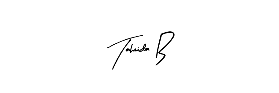 Similarly Arty Signature is the best handwritten signature design. Signature creator online .You can use it as an online autograph creator for name Tahmida B. Tahmida B signature style 8 images and pictures png
