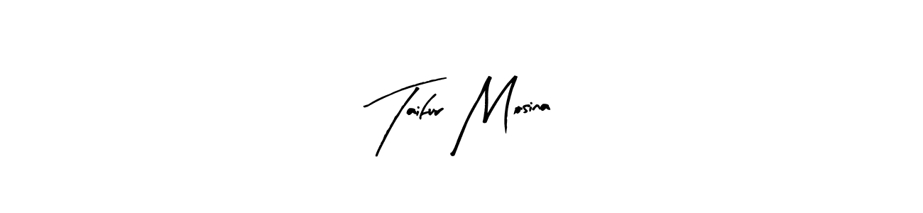 Use a signature maker to create a handwritten signature online. With this signature software, you can design (Arty Signature) your own signature for name Taifur Mosina. Taifur Mosina signature style 8 images and pictures png