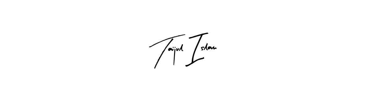 Make a beautiful signature design for name Taijul Islam. With this signature (Arty Signature) style, you can create a handwritten signature for free. Taijul Islam signature style 8 images and pictures png