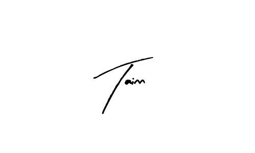 How to make Tainn name signature. Use Arty Signature style for creating short signs online. This is the latest handwritten sign. Tainn signature style 8 images and pictures png