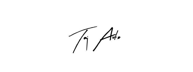 Create a beautiful signature design for name Taj Auto. With this signature (Arty Signature) fonts, you can make a handwritten signature for free. Taj Auto signature style 8 images and pictures png