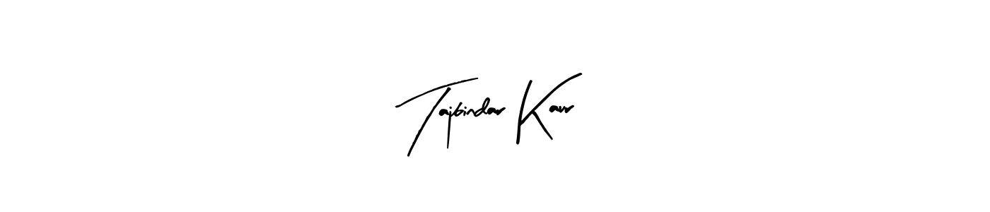 Similarly Arty Signature is the best handwritten signature design. Signature creator online .You can use it as an online autograph creator for name Tajbindar Kaur. Tajbindar Kaur signature style 8 images and pictures png