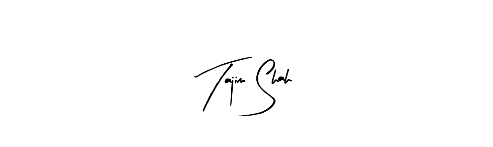 Design your own signature with our free online signature maker. With this signature software, you can create a handwritten (Arty Signature) signature for name Tajim Shah. Tajim Shah signature style 8 images and pictures png