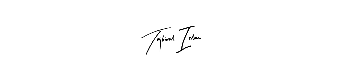 Also You can easily find your signature by using the search form. We will create Tajkirul Islam name handwritten signature images for you free of cost using Arty Signature sign style. Tajkirul Islam signature style 8 images and pictures png