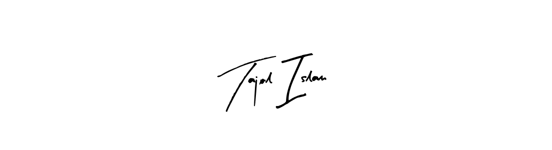 Arty Signature is a professional signature style that is perfect for those who want to add a touch of class to their signature. It is also a great choice for those who want to make their signature more unique. Get Tajol Islam name to fancy signature for free. Tajol Islam signature style 8 images and pictures png