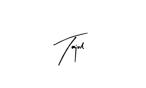 How to make Tajul name signature. Use Arty Signature style for creating short signs online. This is the latest handwritten sign. Tajul signature style 8 images and pictures png