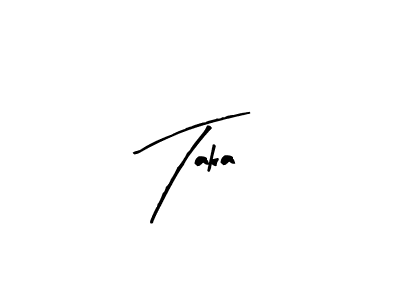 Design your own signature with our free online signature maker. With this signature software, you can create a handwritten (Arty Signature) signature for name Taka. Taka signature style 8 images and pictures png