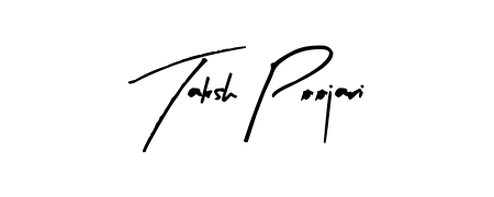 Elevate your brand with a stunning Taksh Poojari eSignature. The Arty Signature style provides a balanced, flowing aesthetic for everyday signing. Taksh Poojari signature style 8 images and pictures png