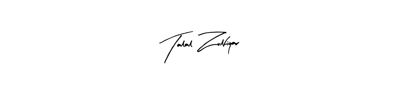 How to make Talal Zulfiqar signature? Arty Signature is a professional autograph style. Create handwritten signature for Talal Zulfiqar name. Talal Zulfiqar signature style 8 images and pictures png
