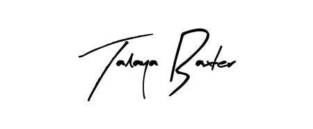 Create a personalized artistic stamp with Talaya Baxter in Arty Signature font. Perfect for visual artists, designers, and influencers. Talaya Baxter signature style 8 images and pictures png