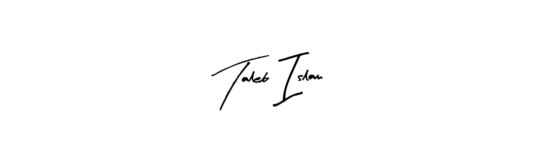 Create a beautiful signature design for name Taleb Islam. With this signature (Arty Signature) fonts, you can make a handwritten signature for free. Taleb Islam signature style 8 images and pictures png