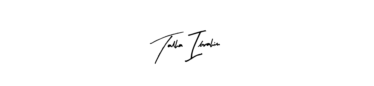 Talha Ibrahim stylish signature style. Best Handwritten Sign (Arty Signature) for my name. Handwritten Signature Collection Ideas for my name Talha Ibrahim. Talha Ibrahim signature style 8 images and pictures png