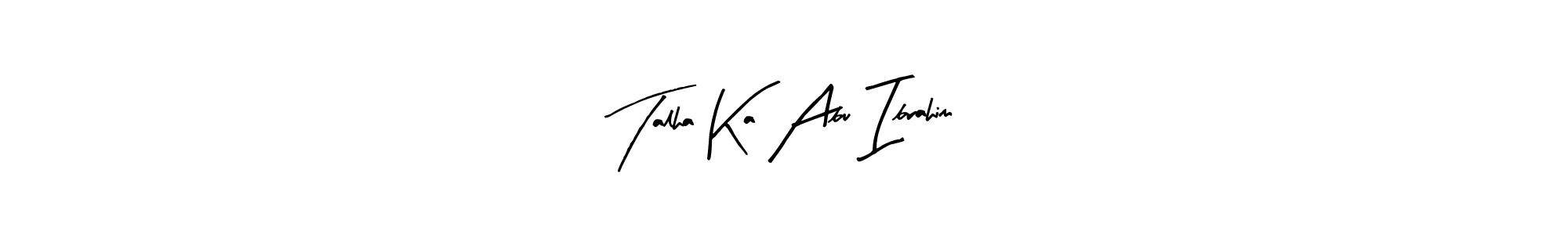 You can use this online signature creator to create a handwritten signature for the name Talha Ka Abu Ibrahim. This is the best online autograph maker. Talha Ka Abu Ibrahim signature style 8 images and pictures png