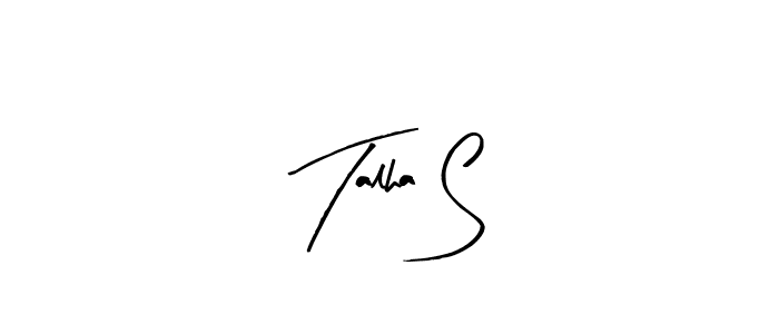 if you are searching for the best signature style for your name Talha S. so please give up your signature search. here we have designed multiple signature styles  using Arty Signature. Talha S signature style 8 images and pictures png