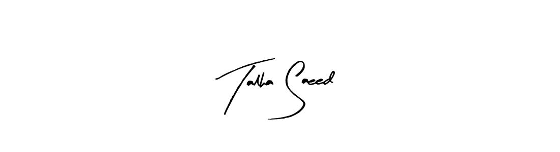 You should practise on your own different ways (Arty Signature) to write your name (Talha Saeed) in signature. don't let someone else do it for you. Talha Saeed signature style 8 images and pictures png