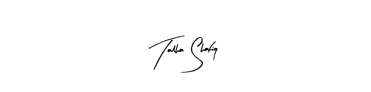 How to make Talha Shafiq name signature. Use Arty Signature style for creating short signs online. This is the latest handwritten sign. Talha Shafiq signature style 8 images and pictures png