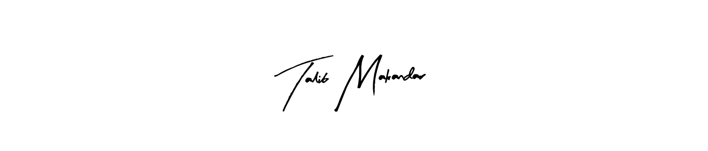 You can use this online signature creator to create a handwritten signature for the name Talib Makandar. This is the best online autograph maker. Talib Makandar signature style 8 images and pictures png