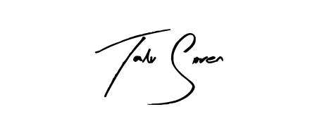 Discover the perfect balance of readability and style for Talu Soren with Arty Signature font. Create your dream signature today. Talu Soren signature style 8 images and pictures png