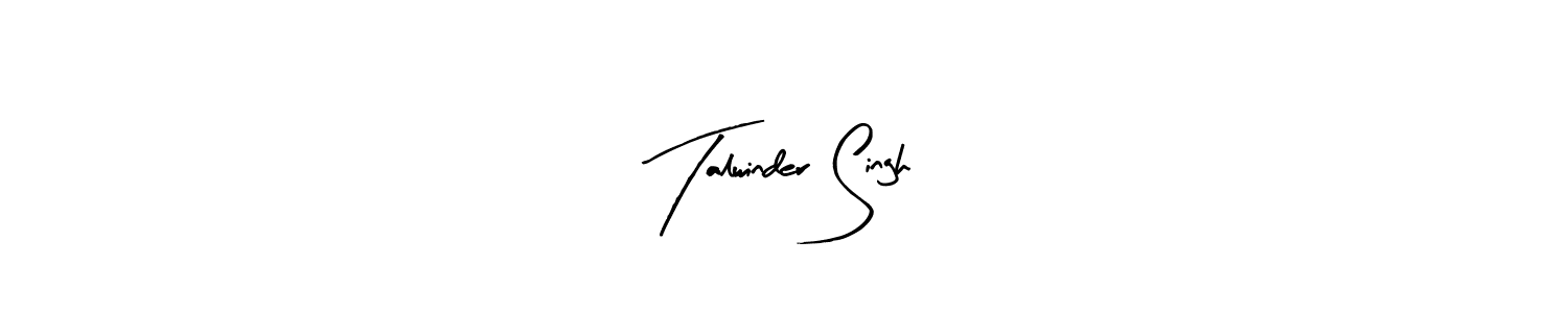 How to make Talwinder Singh name signature. Use Arty Signature style for creating short signs online. This is the latest handwritten sign. Talwinder Singh signature style 8 images and pictures png