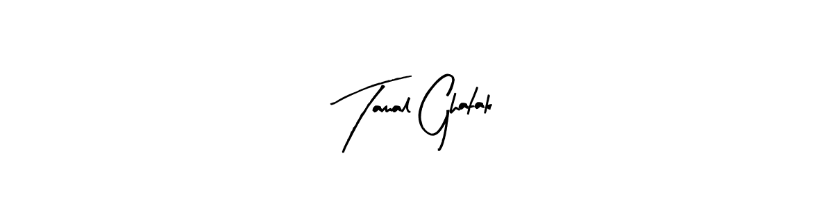 Arty Signature is a professional signature style that is perfect for those who want to add a touch of class to their signature. It is also a great choice for those who want to make their signature more unique. Get Tamal Ghatak name to fancy signature for free. Tamal Ghatak signature style 8 images and pictures png