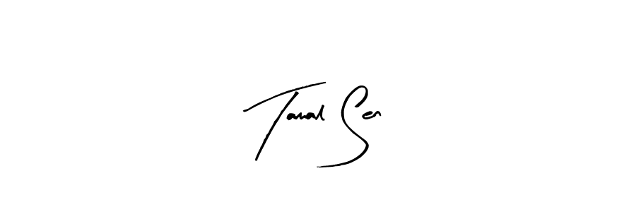 Create a beautiful signature design for name Tamal Sen. With this signature (Arty Signature) fonts, you can make a handwritten signature for free. Tamal Sen signature style 8 images and pictures png