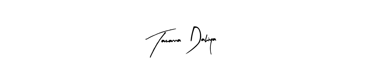 You should practise on your own different ways (Arty Signature) to write your name (Tamanna Dahiya) in signature. don't let someone else do it for you. Tamanna Dahiya signature style 8 images and pictures png