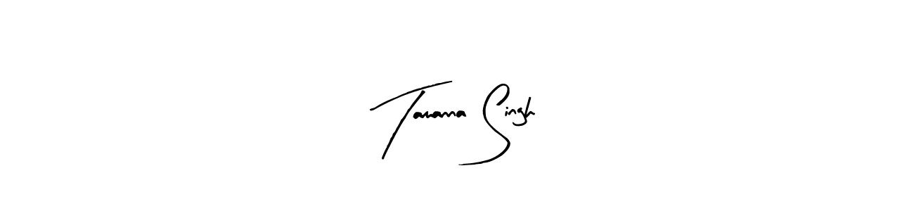 Arty Signature is a professional signature style that is perfect for those who want to add a touch of class to their signature. It is also a great choice for those who want to make their signature more unique. Get Tamanna Singh name to fancy signature for free. Tamanna Singh signature style 8 images and pictures png