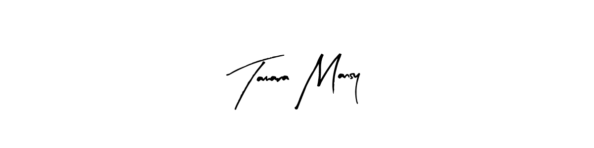 How to make Tamara Mansy name signature. Use Arty Signature style for creating short signs online. This is the latest handwritten sign. Tamara Mansy signature style 8 images and pictures png