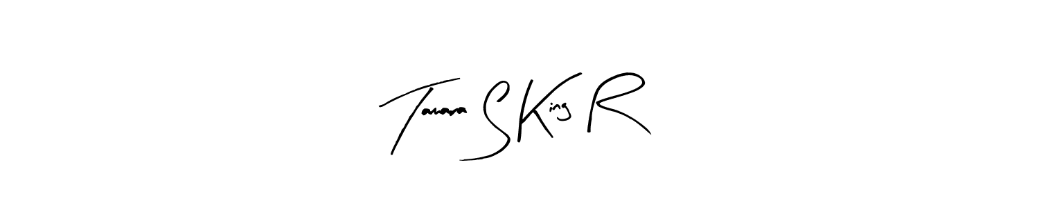 Arty Signature is a professional signature style that is perfect for those who want to add a touch of class to their signature. It is also a great choice for those who want to make their signature more unique. Get Tamara S King R name to fancy signature for free. Tamara S King R signature style 8 images and pictures png