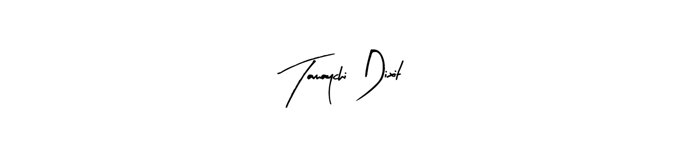 Also You can easily find your signature by using the search form. We will create Tamaychi Dixit name handwritten signature images for you free of cost using Arty Signature sign style. Tamaychi Dixit signature style 8 images and pictures png