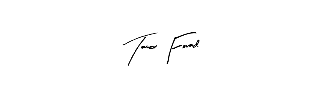 Create a beautiful signature design for name Tamer Fouad. With this signature (Arty Signature) fonts, you can make a handwritten signature for free. Tamer Fouad signature style 8 images and pictures png