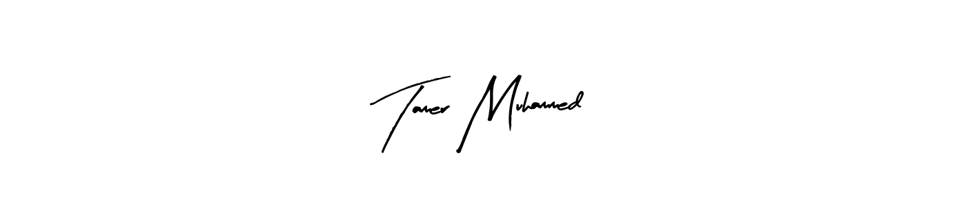 Create a beautiful signature design for name Tamer Muhammed. With this signature (Arty Signature) fonts, you can make a handwritten signature for free. Tamer Muhammed signature style 8 images and pictures png