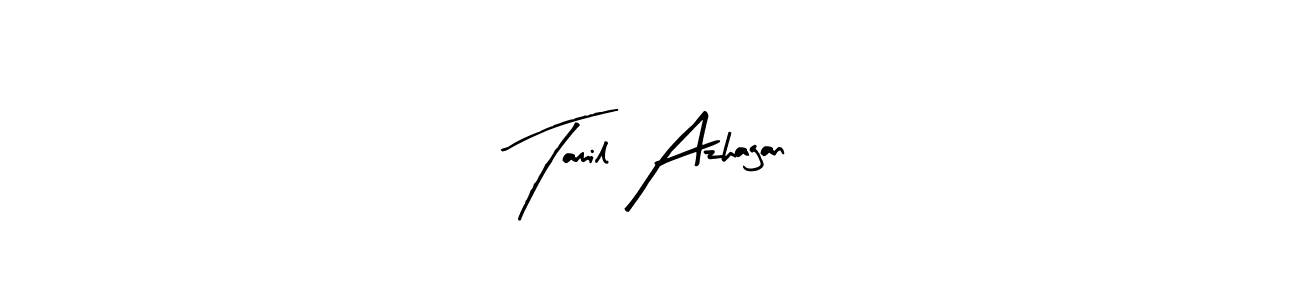 Design your own signature with our free online signature maker. With this signature software, you can create a handwritten (Arty Signature) signature for name Tamil Azhagan. Tamil Azhagan signature style 8 images and pictures png