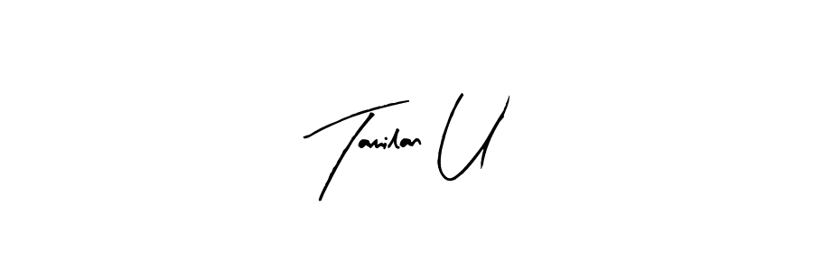 Here are the top 10 professional signature styles for the name Tamilan U. These are the best autograph styles you can use for your name. Tamilan U signature style 8 images and pictures png