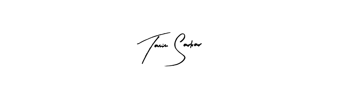 The best way (Arty Signature) to make a short signature is to pick only two or three words in your name. The name Tamim Sarkar include a total of six letters. For converting this name. Tamim Sarkar signature style 8 images and pictures png