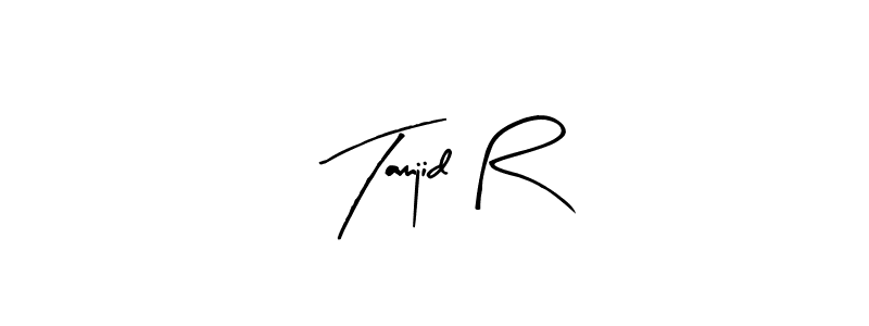 How to make Tamjid R signature? Arty Signature is a professional autograph style. Create handwritten signature for Tamjid R name. Tamjid R signature style 8 images and pictures png