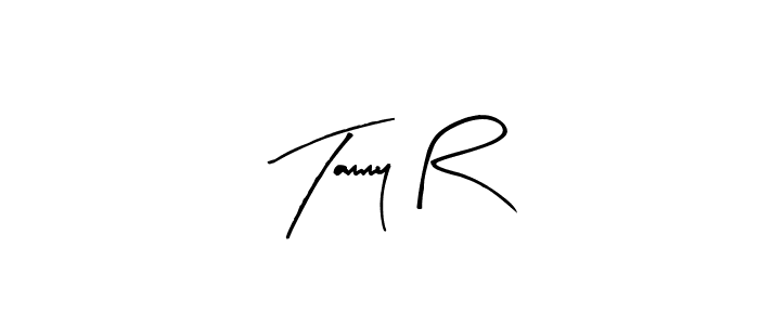 Arty Signature is a professional signature style that is perfect for those who want to add a touch of class to their signature. It is also a great choice for those who want to make their signature more unique. Get Tammy R name to fancy signature for free. Tammy R signature style 8 images and pictures png