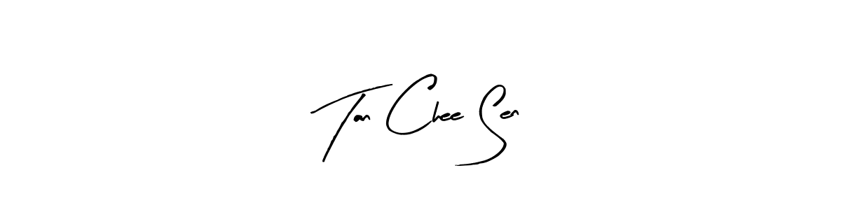 How to make Tan Chee Sen name signature. Use Arty Signature style for creating short signs online. This is the latest handwritten sign. Tan Chee Sen signature style 8 images and pictures png