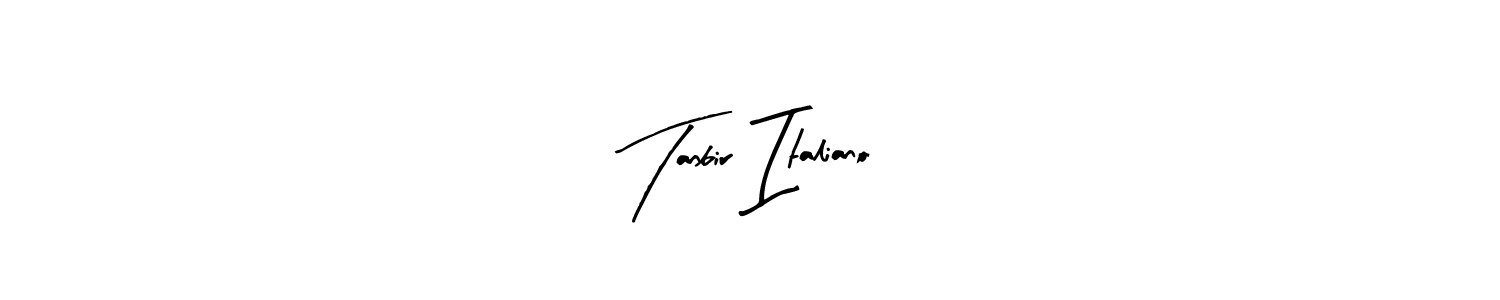 Tanbir Italiano stylish signature style. Best Handwritten Sign (Arty Signature) for my name. Handwritten Signature Collection Ideas for my name Tanbir Italiano. Tanbir Italiano signature style 8 images and pictures png