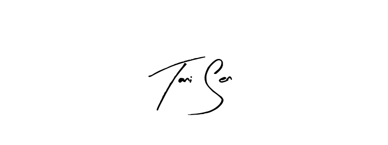 The best way (Arty Signature) to make a short signature is to pick only two or three words in your name. The name Tani Sen include a total of six letters. For converting this name. Tani Sen signature style 8 images and pictures png