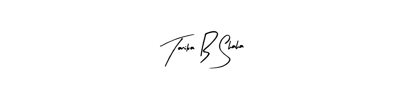 You can use this online signature creator to create a handwritten signature for the name Tanika B Shaha. This is the best online autograph maker. Tanika B Shaha signature style 8 images and pictures png