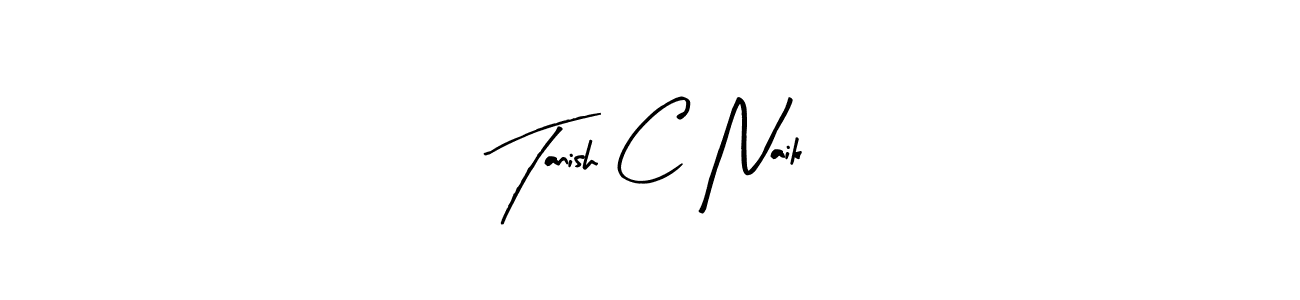 Design your own signature with our free online signature maker. With this signature software, you can create a handwritten (Arty Signature) signature for name Tanish C Naik. Tanish C Naik signature style 8 images and pictures png