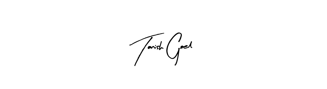 Use a signature maker to create a handwritten signature online. With this signature software, you can design (Arty Signature) your own signature for name Tanish Goel. Tanish Goel signature style 8 images and pictures png