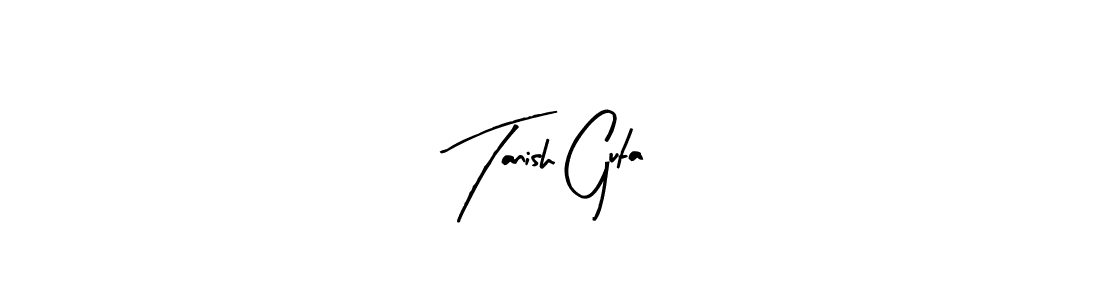 Create a beautiful signature design for name Tanish Guta. With this signature (Arty Signature) fonts, you can make a handwritten signature for free. Tanish Guta signature style 8 images and pictures png