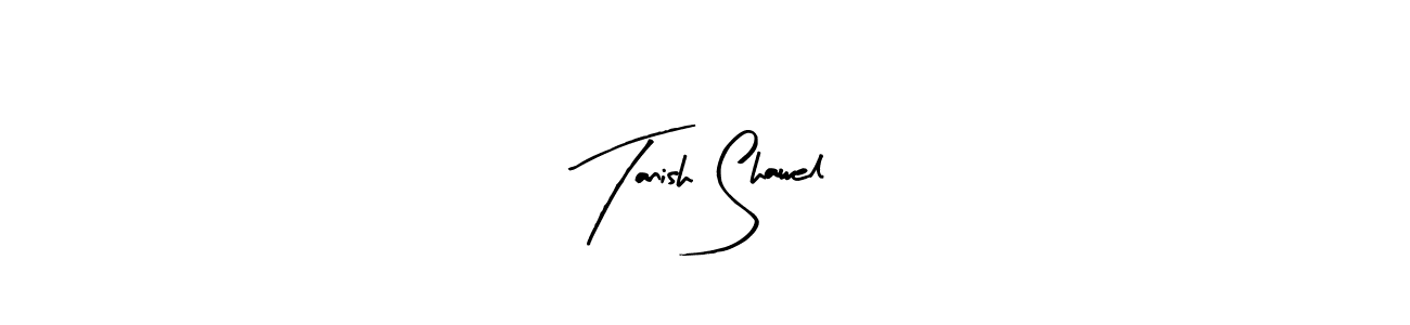 Similarly Arty Signature is the best handwritten signature design. Signature creator online .You can use it as an online autograph creator for name Tanish Shawel. Tanish Shawel signature style 8 images and pictures png