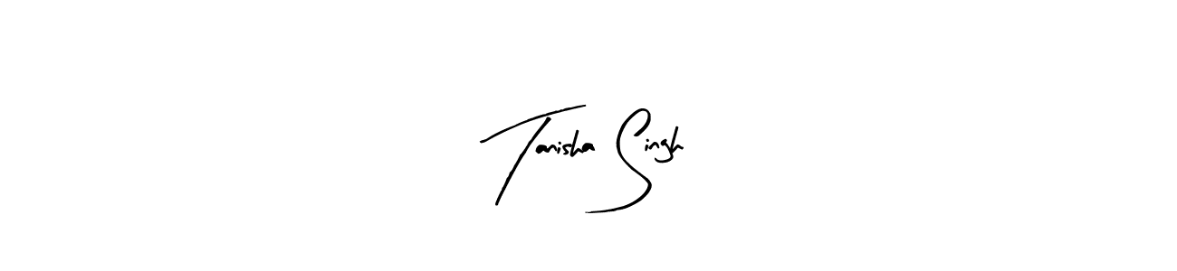 How to make Tanisha Singh name signature. Use Arty Signature style for creating short signs online. This is the latest handwritten sign. Tanisha Singh signature style 8 images and pictures png