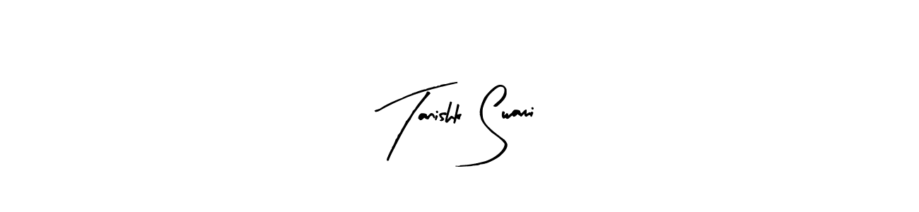 Make a beautiful signature design for name Tanishk Swami. With this signature (Arty Signature) style, you can create a handwritten signature for free. Tanishk Swami signature style 8 images and pictures png