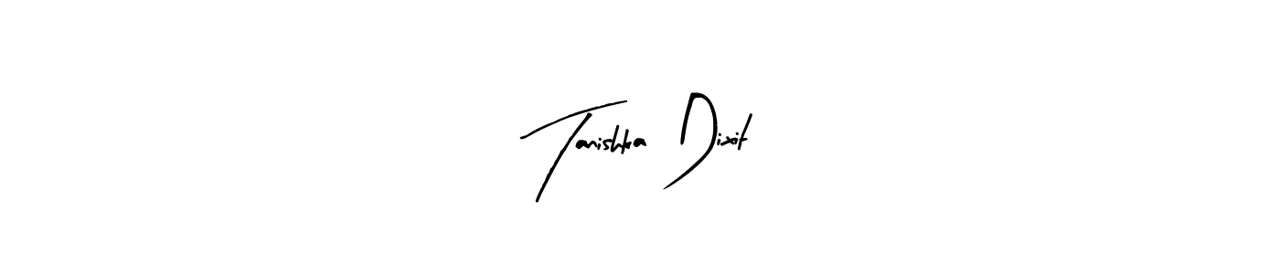Make a beautiful signature design for name Tanishka Dixit. With this signature (Arty Signature) style, you can create a handwritten signature for free. Tanishka Dixit signature style 8 images and pictures png