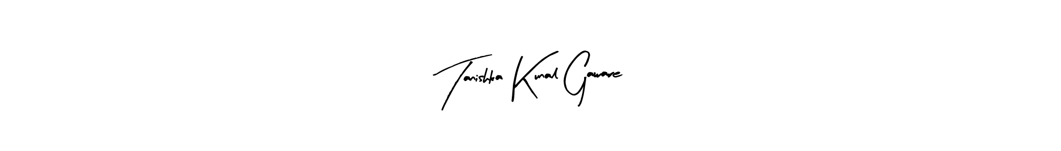 Design your own signature with our free online signature maker. With this signature software, you can create a handwritten (Arty Signature) signature for name Tanishka Kunal Gaware. Tanishka Kunal Gaware signature style 8 images and pictures png